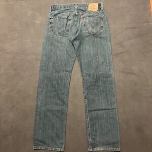VTG Y2K Levis 501 Men's 34x34 Button Fly Medium Wash‎ Original Fit Straight
